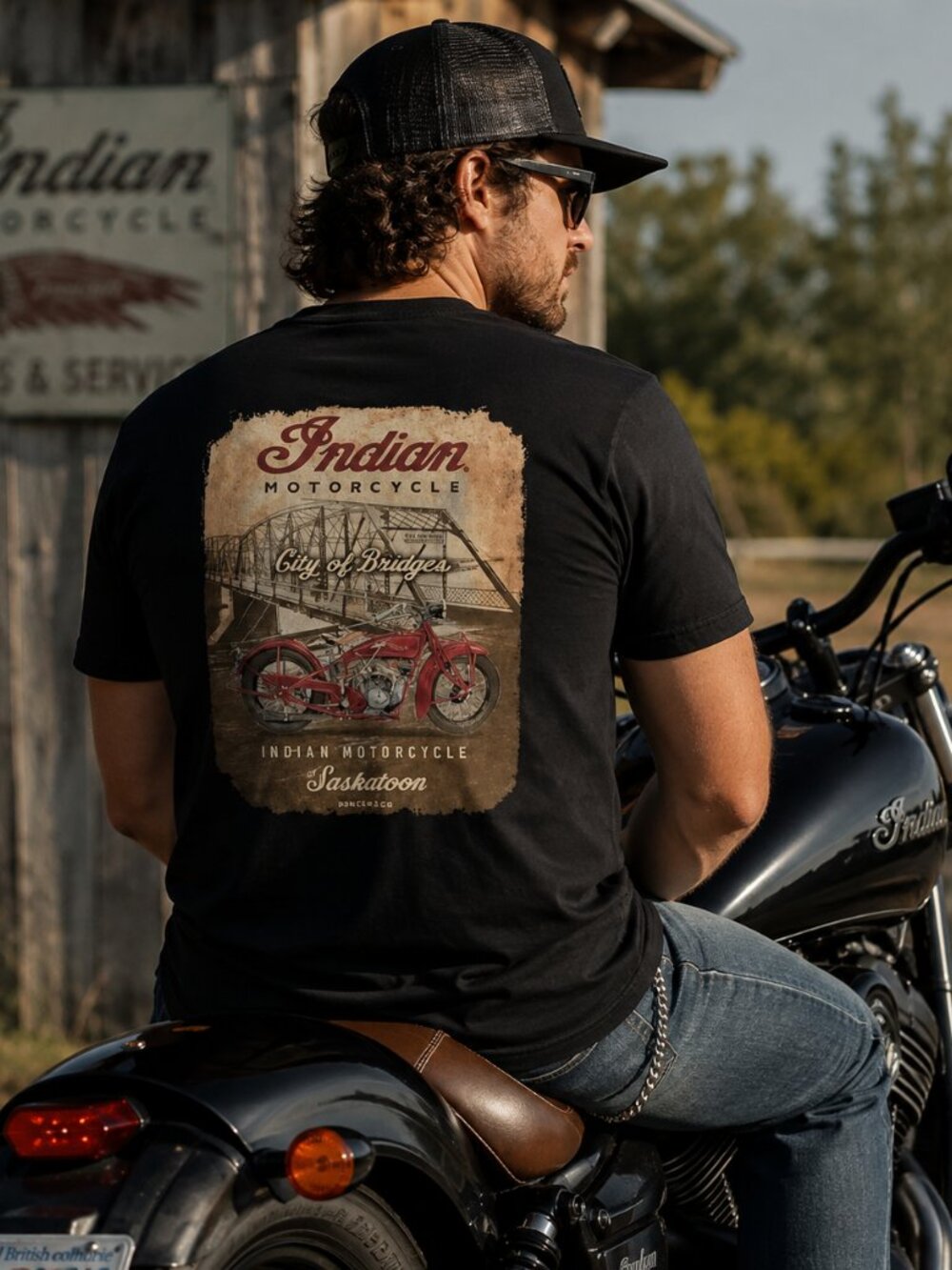 INDIAN MOTORCYCLE MENS TEE (small)